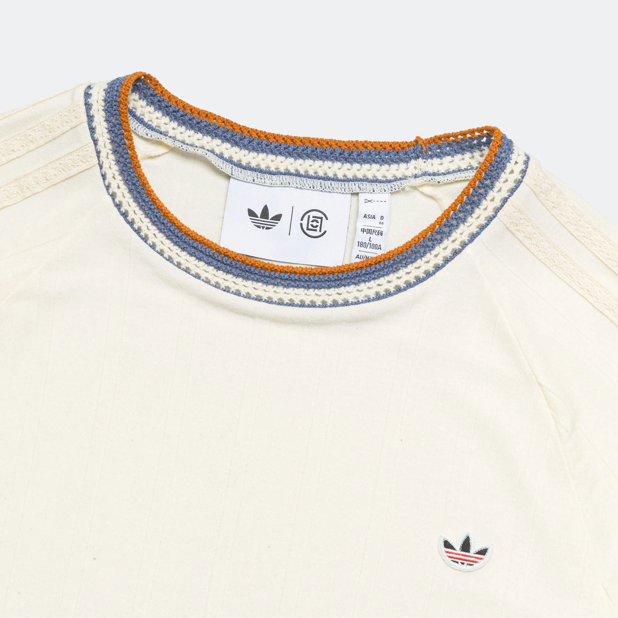 Knit Collar SS Tee by Edison Chen x CLOT - Cream White