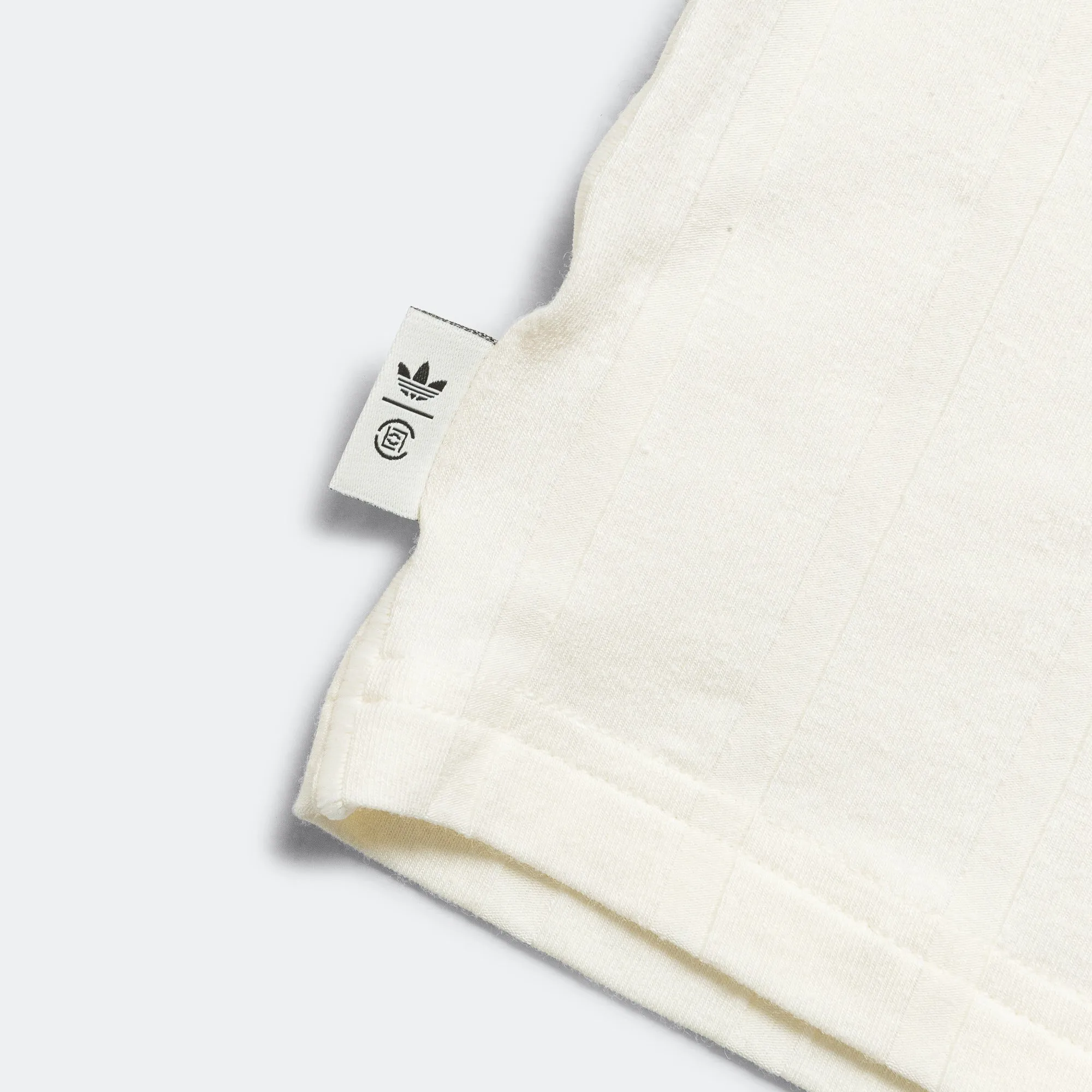 Knit Collar SS Tee by Edison Chen x CLOT - Cream White