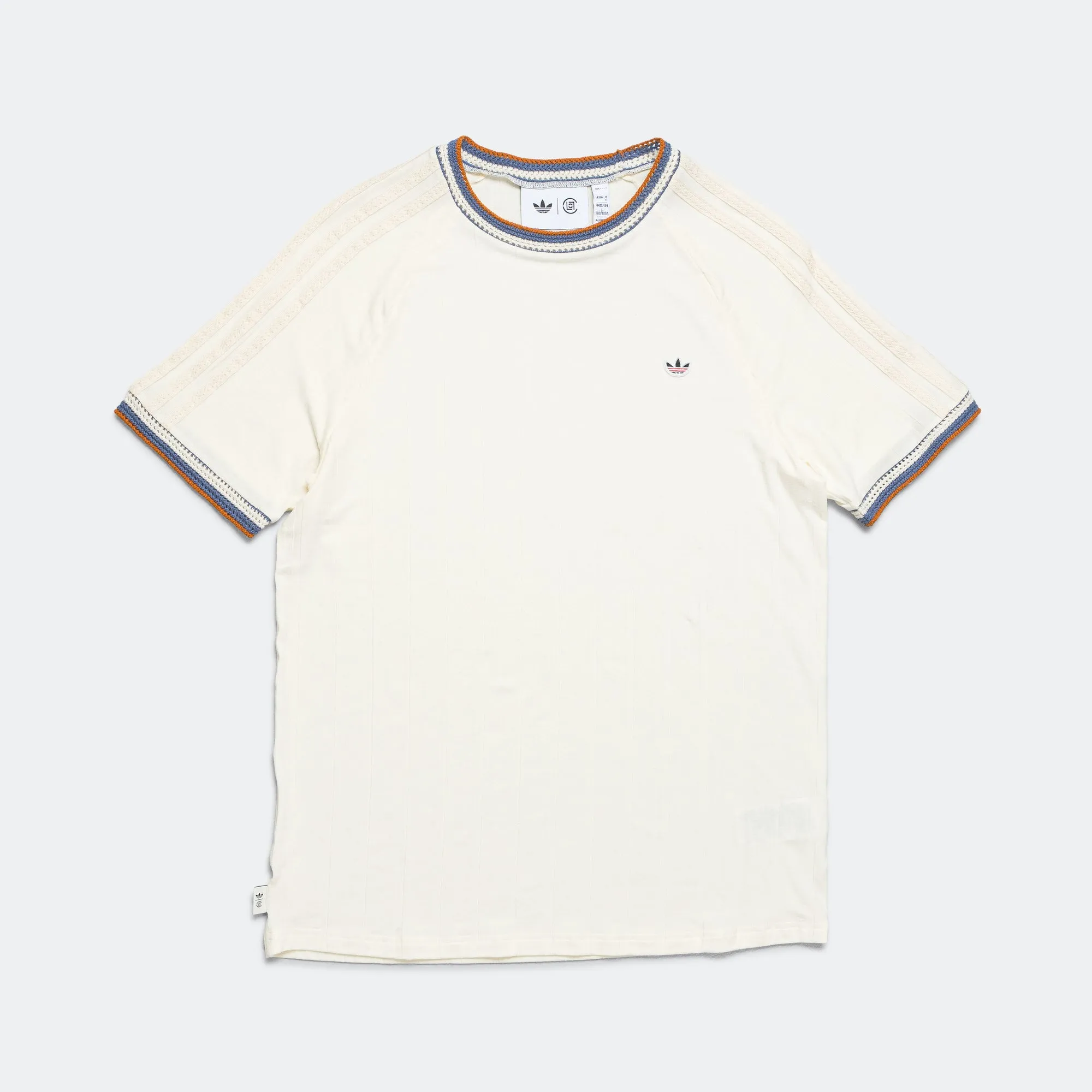 Knit Collar SS Tee by Edison Chen x CLOT - Cream White