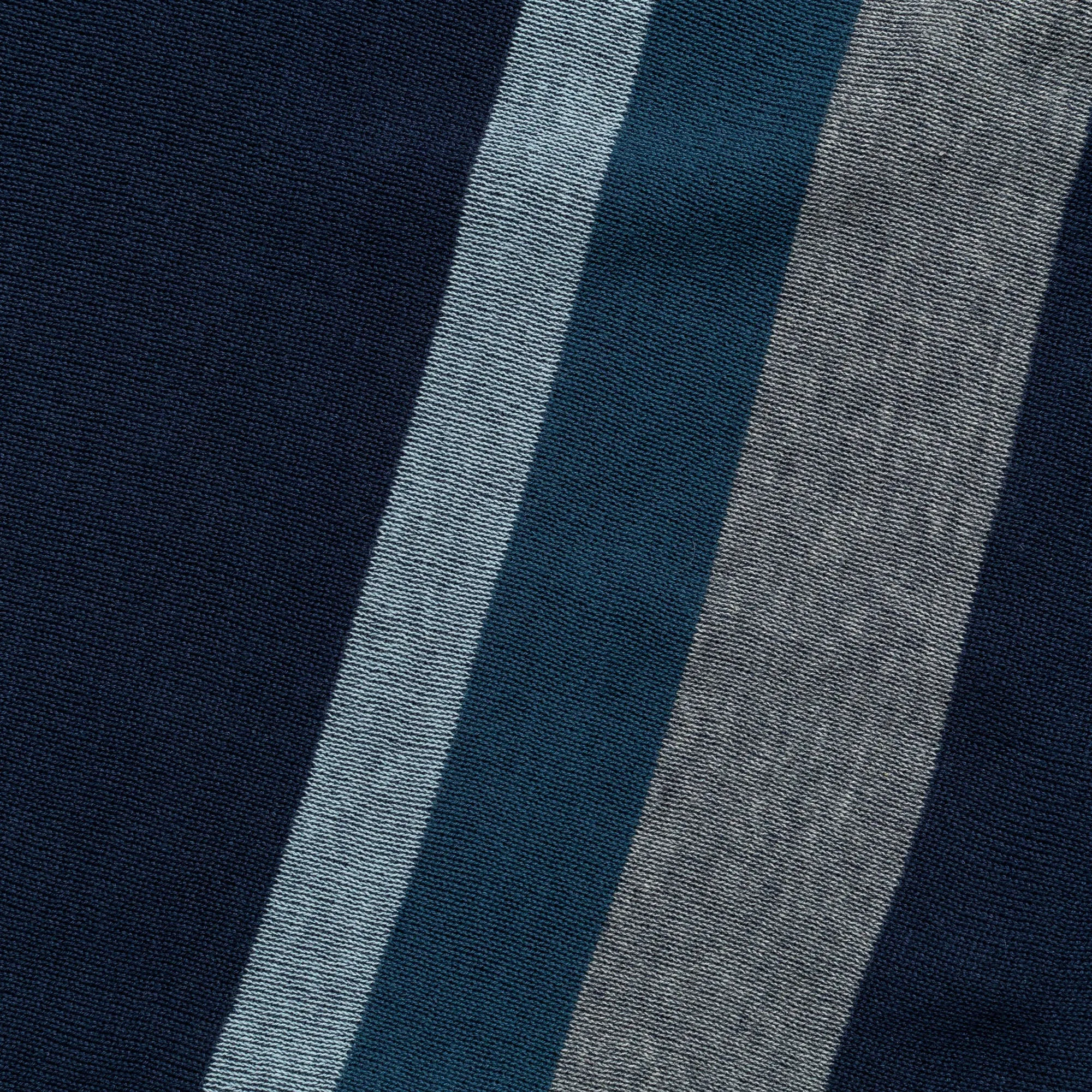 Knit Polo Stripe Argyle - Navy