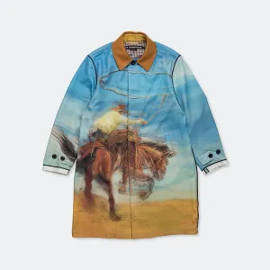 Lenticular Cowboy Printed Coat - Multi