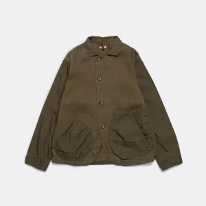 Linen Chino Cloth x Gabardine RINGOMAN Coverall - Khaki
