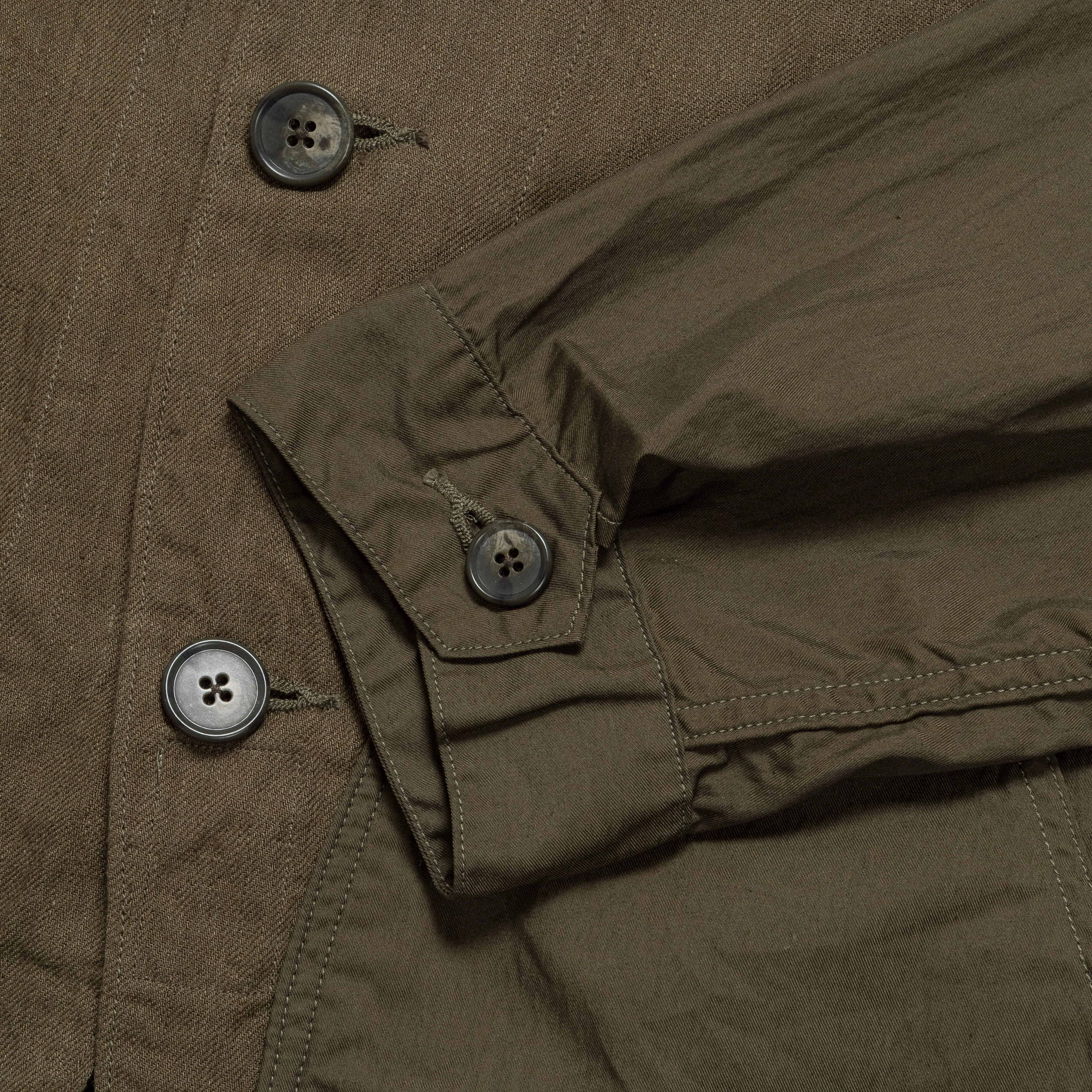 Linen Chino Cloth x Gabardine RINGOMAN Coverall - Khaki