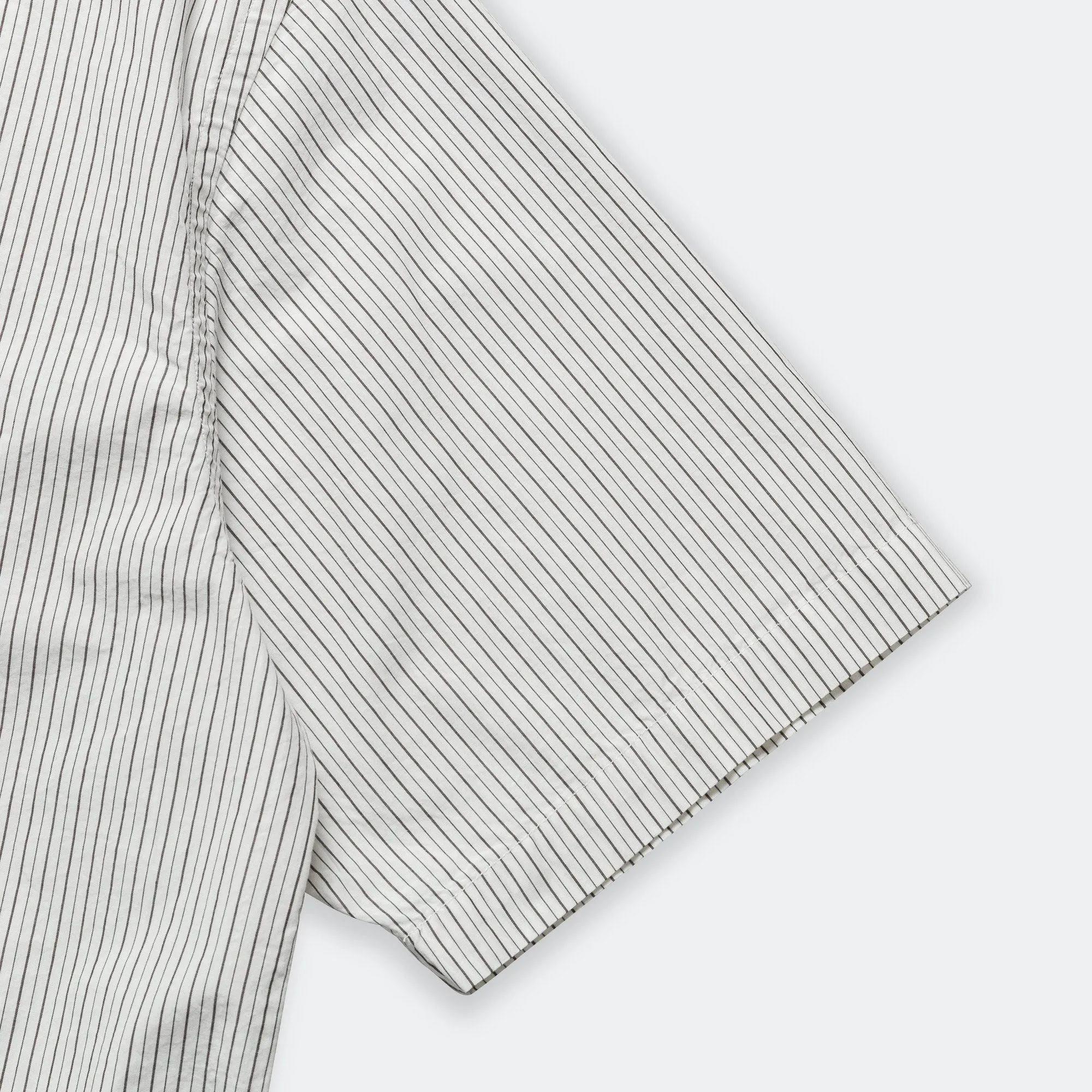 Mads Poplin Stripe SS - Ecru
