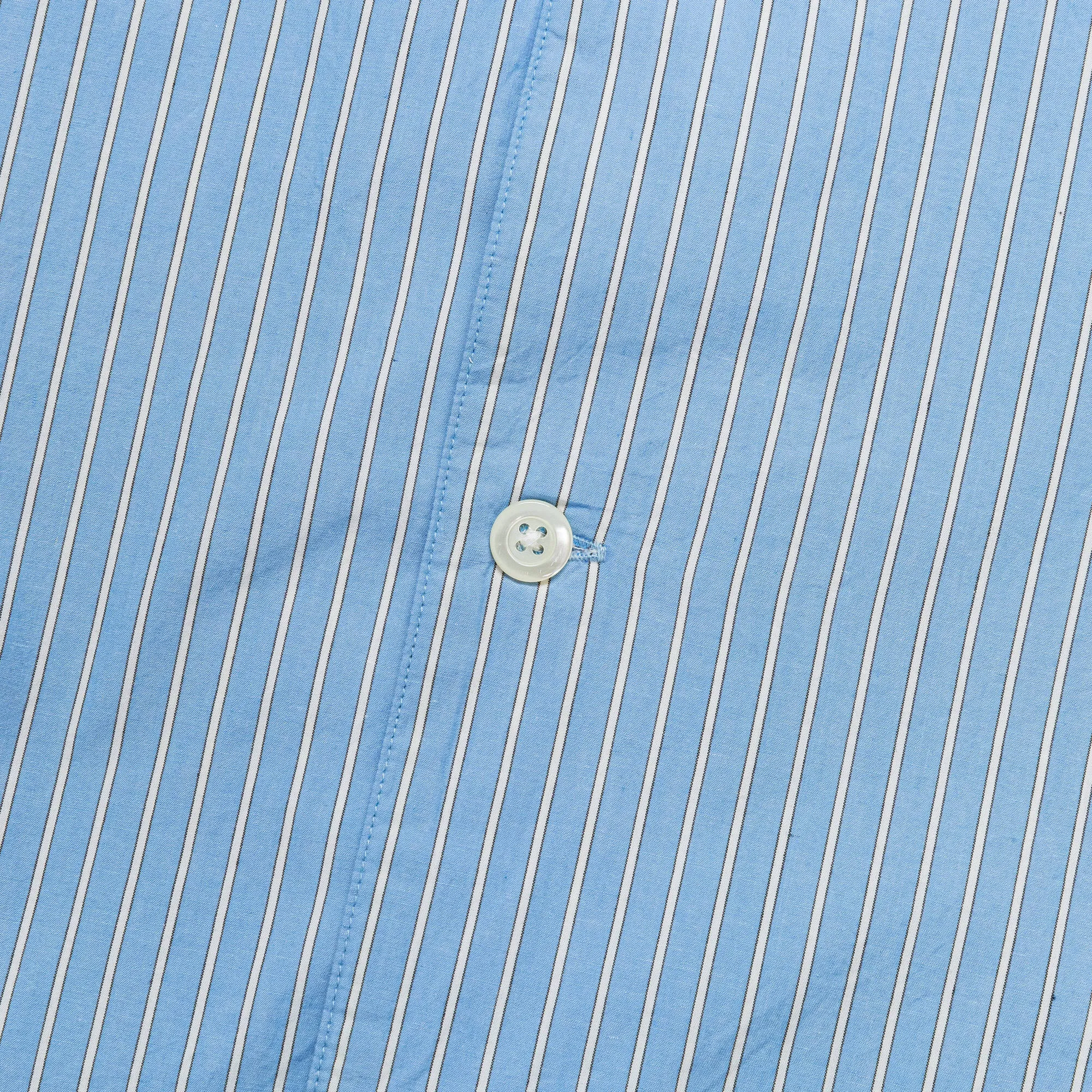 Mads Poplin Stripe SS - Navy