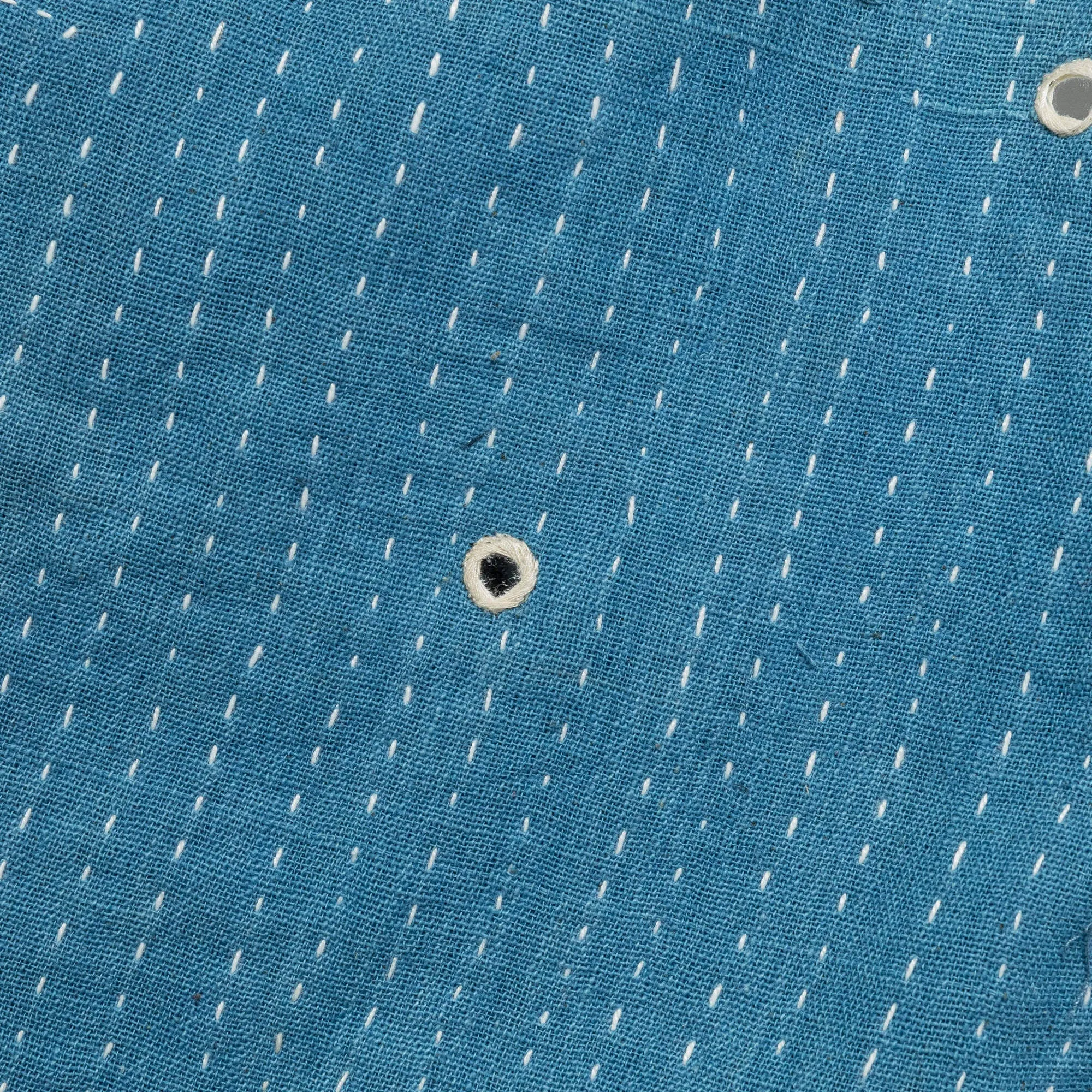 Mirror Shorts - Kuntha Embroidery Indigo/Ecru