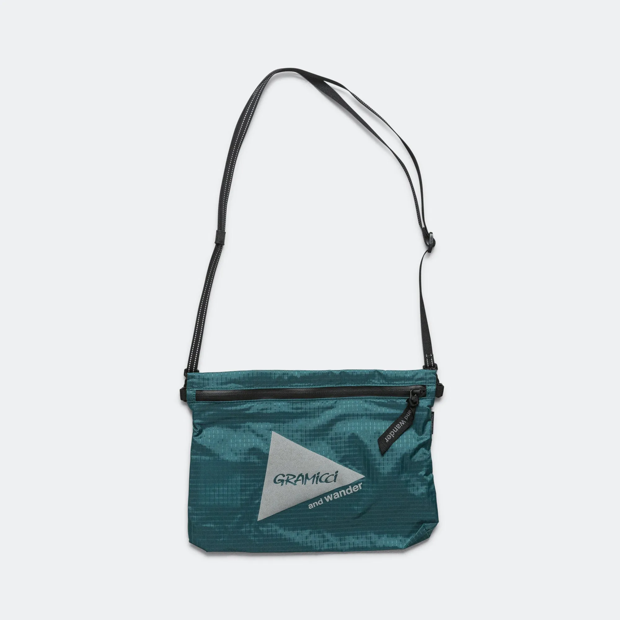 Nylon Sacoche x and wander - Blue/Green