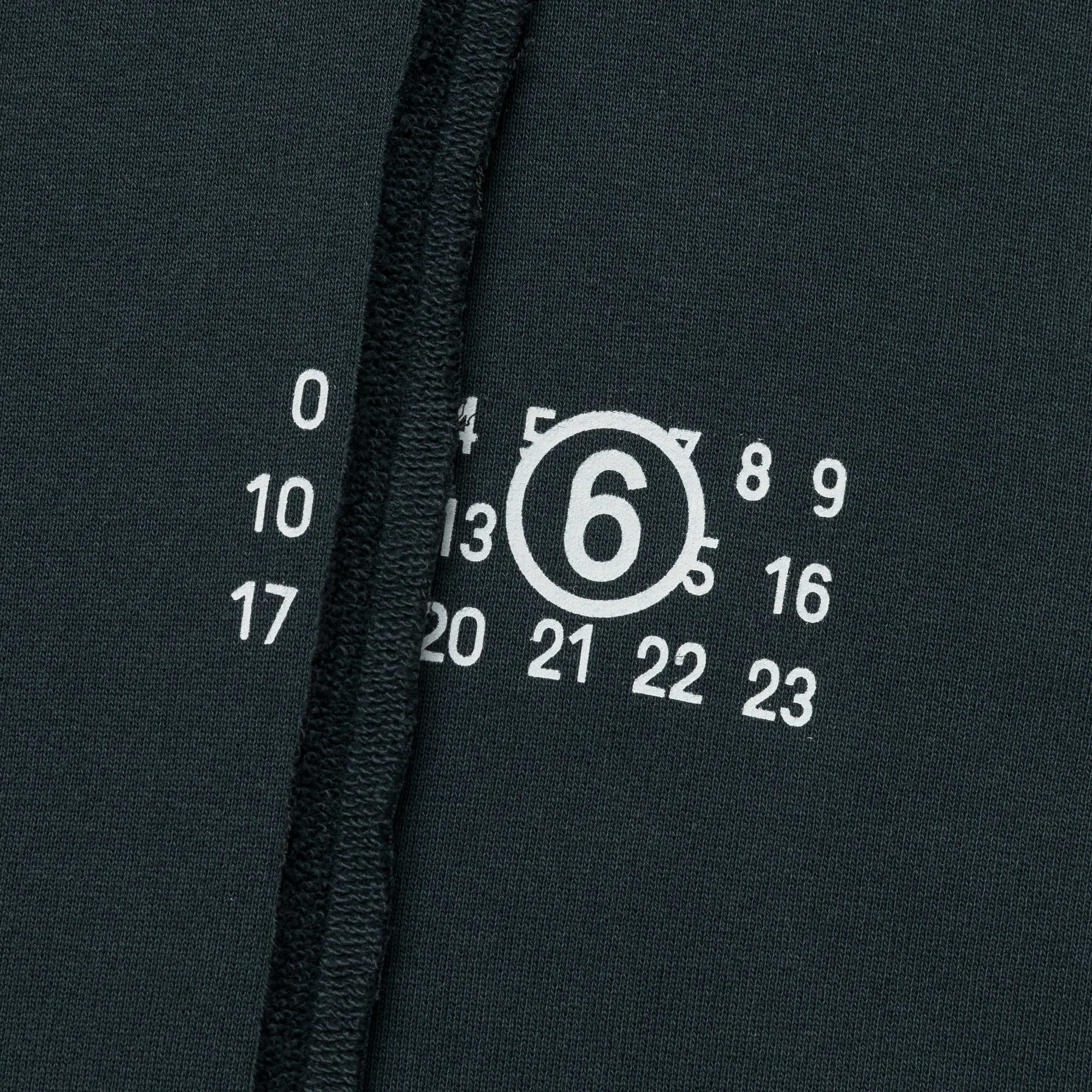 Panelled Crewneck Numbers Motif - Navy