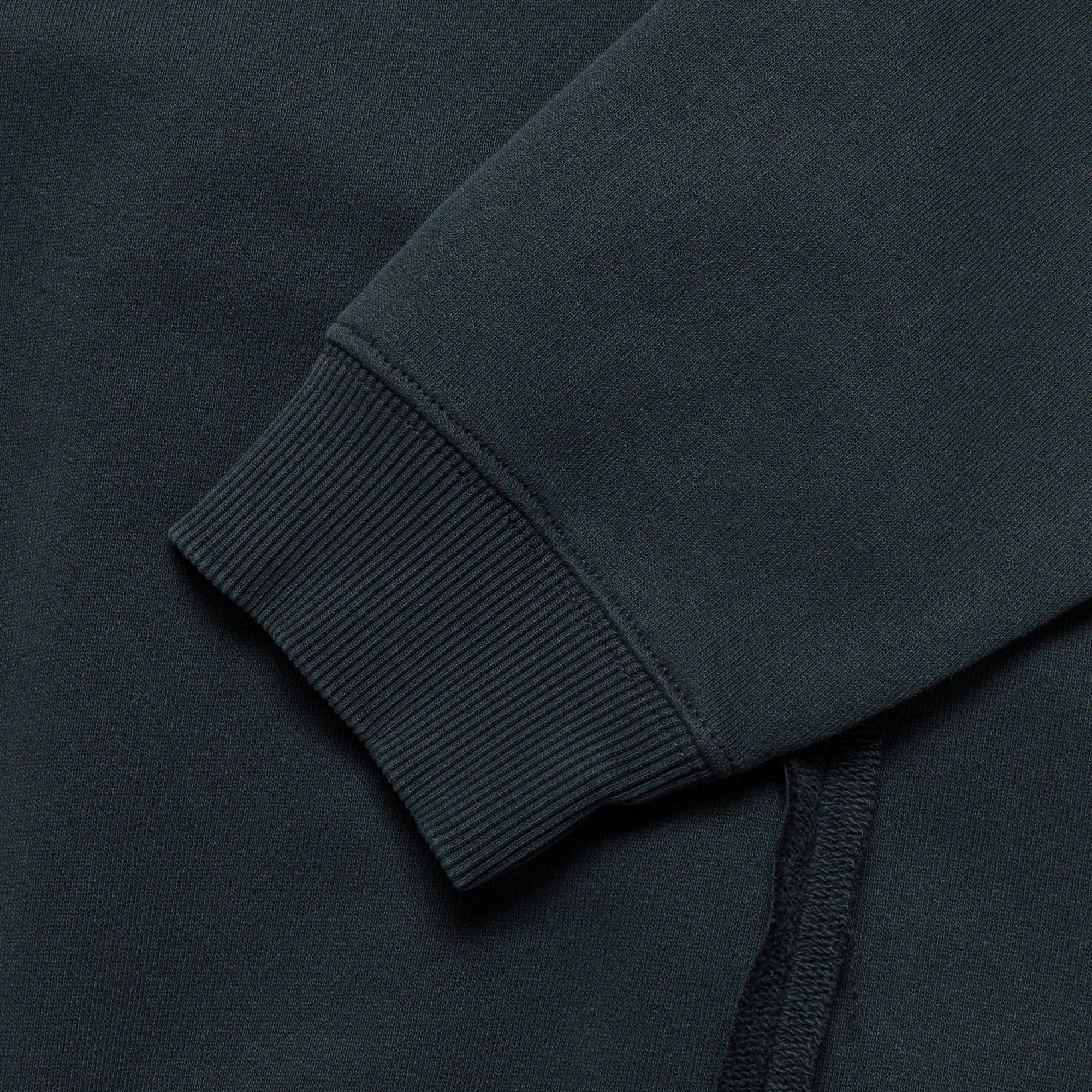 Panelled Crewneck Numbers Motif - Navy