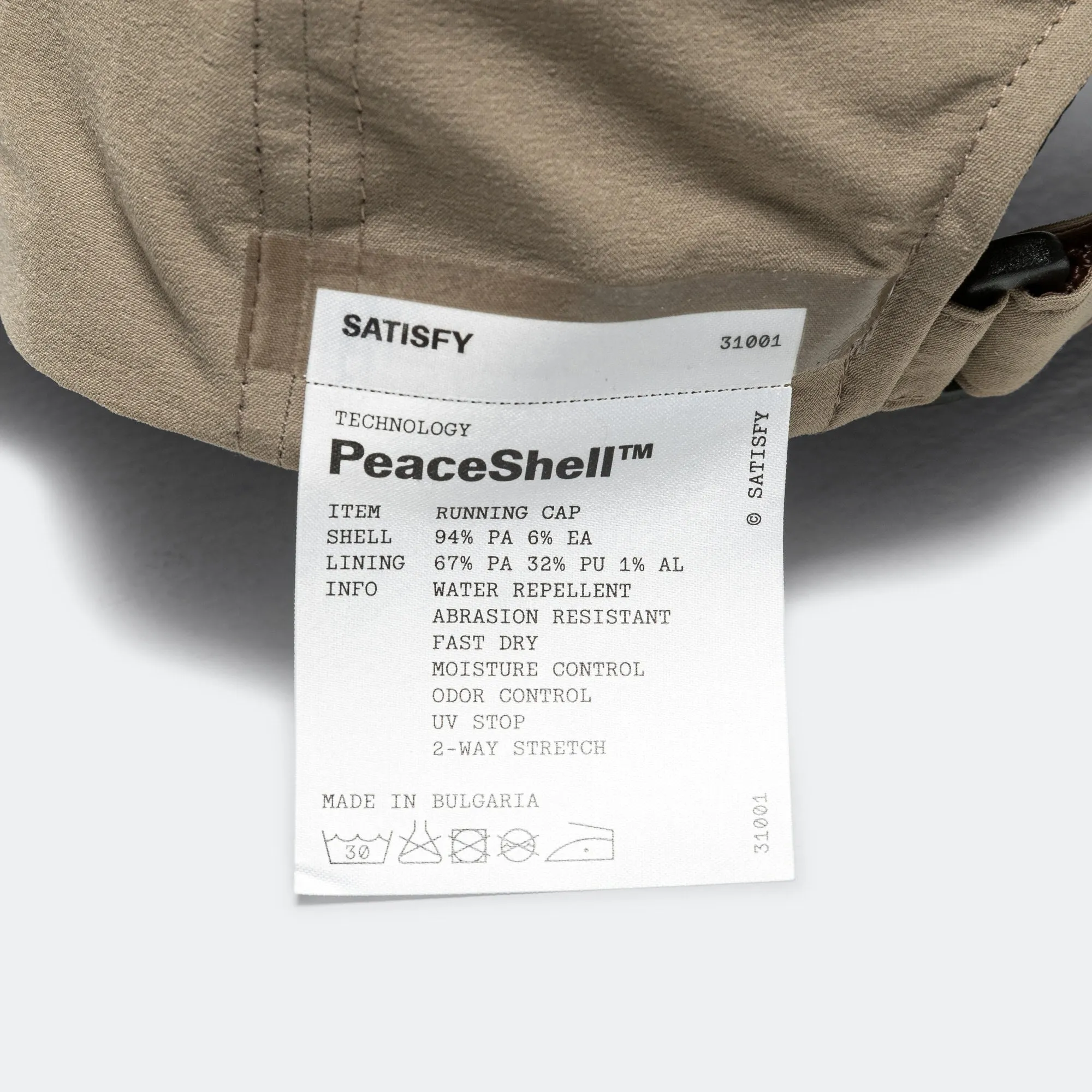 PeaceShell Running Cap - Fossil