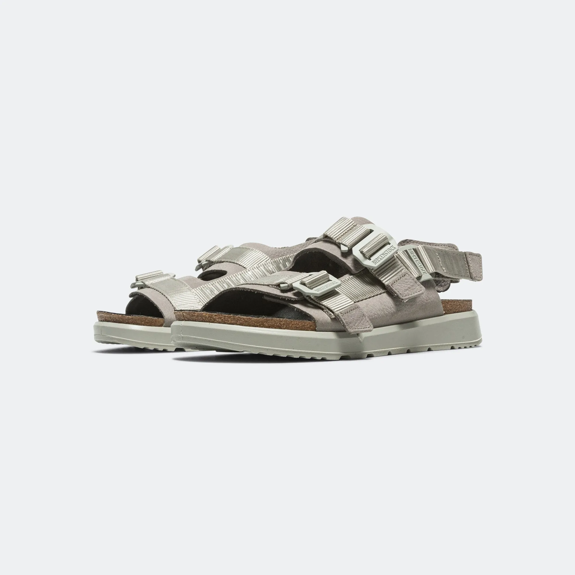 Shinjuku - Mineral Grey Nubuck Leather/textile