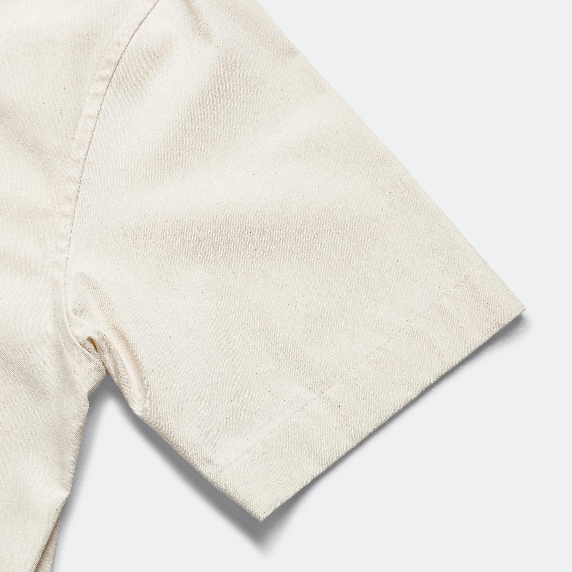 Short Sleeve Cotton Shirt - Bone