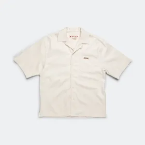 Short Sleeve Cotton Shirt - Bone