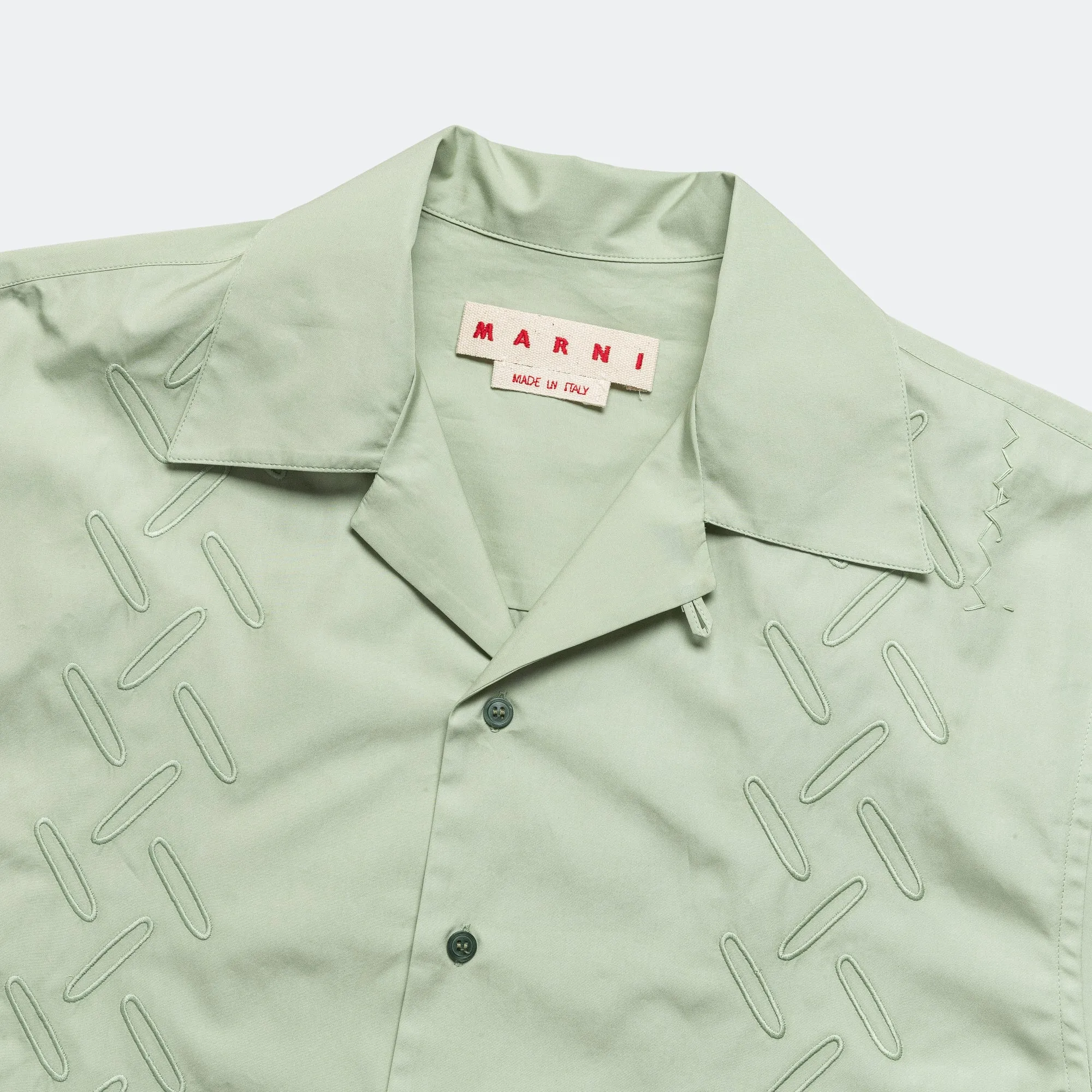 Short Sleeve Pattern Cotton Shirt - Linden