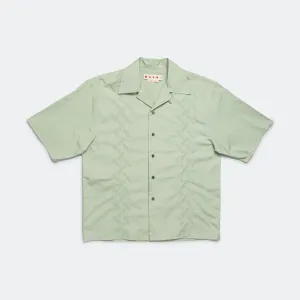 Short Sleeve Pattern Cotton Shirt - Linden