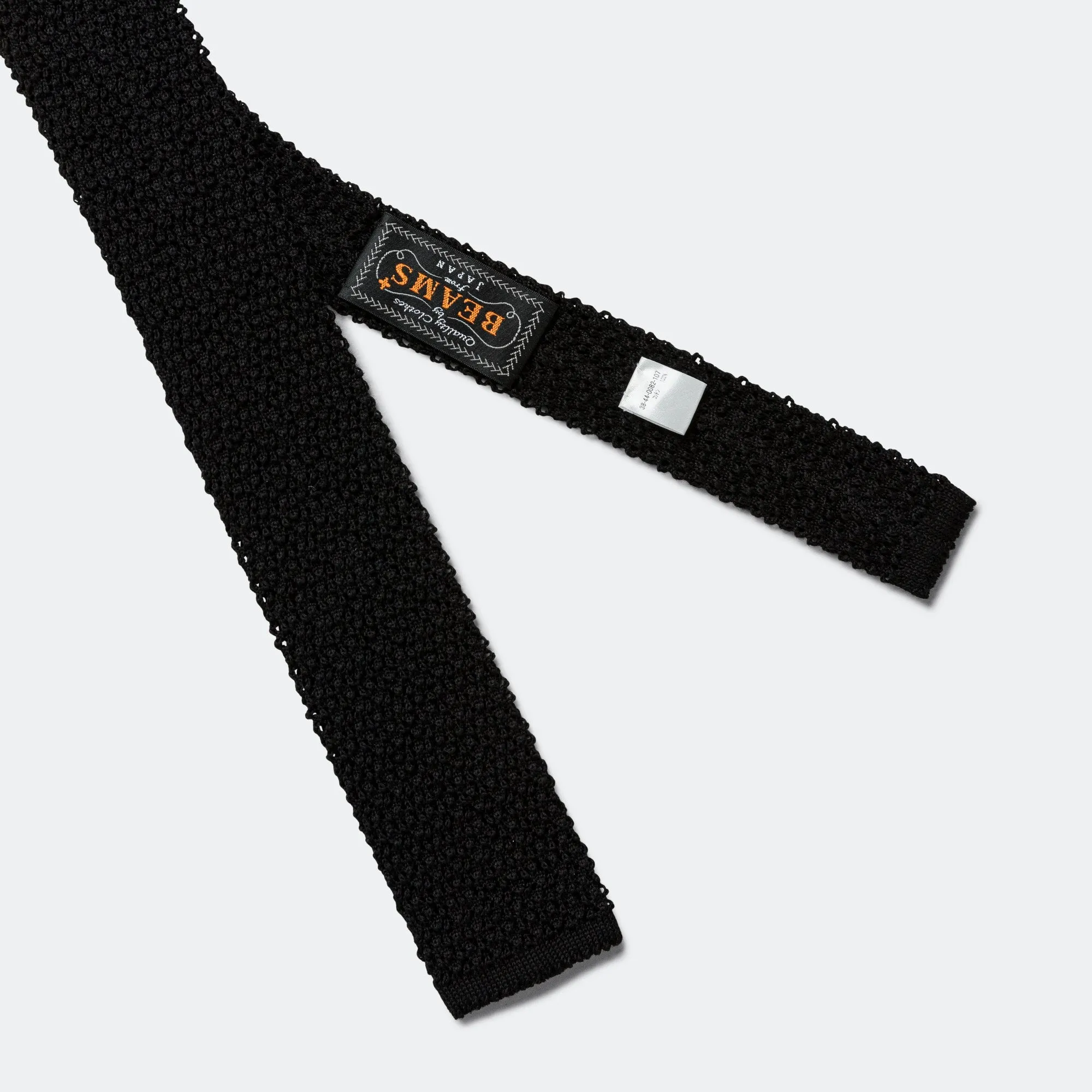 Silk Knit Tie Solid - Black