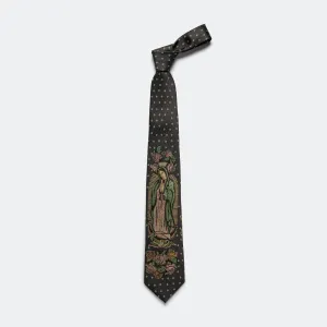 Silk Twill MARIA Tie - Black