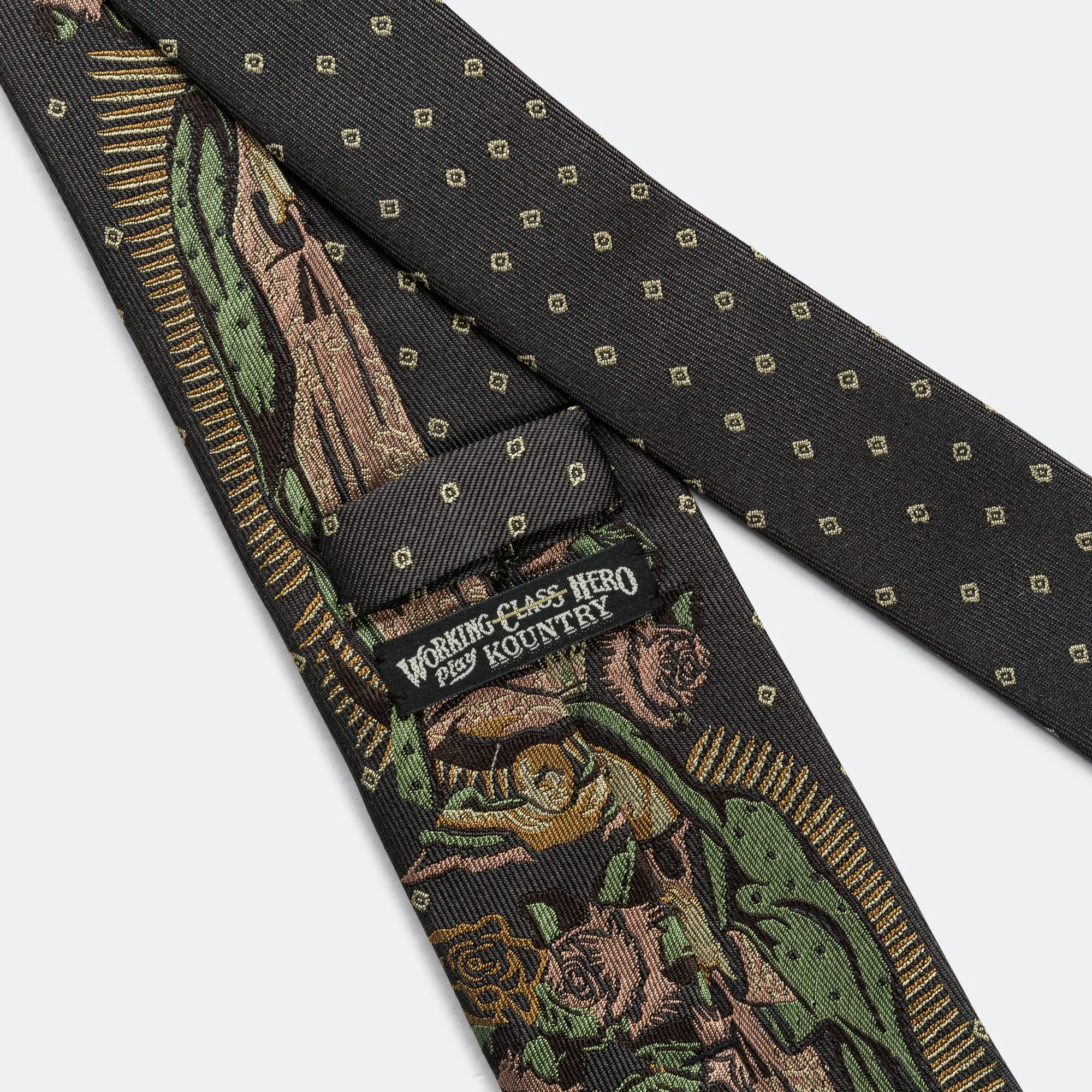 Silk Twill MARIA Tie - Black