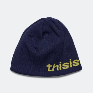 SP-Logo No Cuff Beanie - Navy