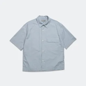 SS Flap Pocket Shirt - Compact Cotton Poplin Pewter