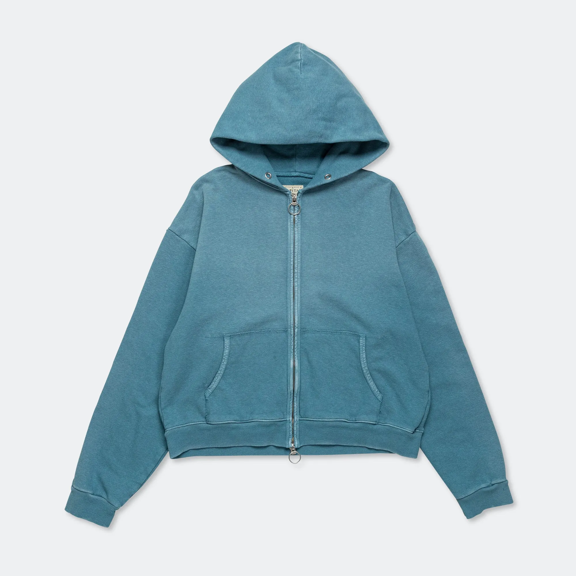 SWT Knit ZIP-UP GYM Parka - Turquoise