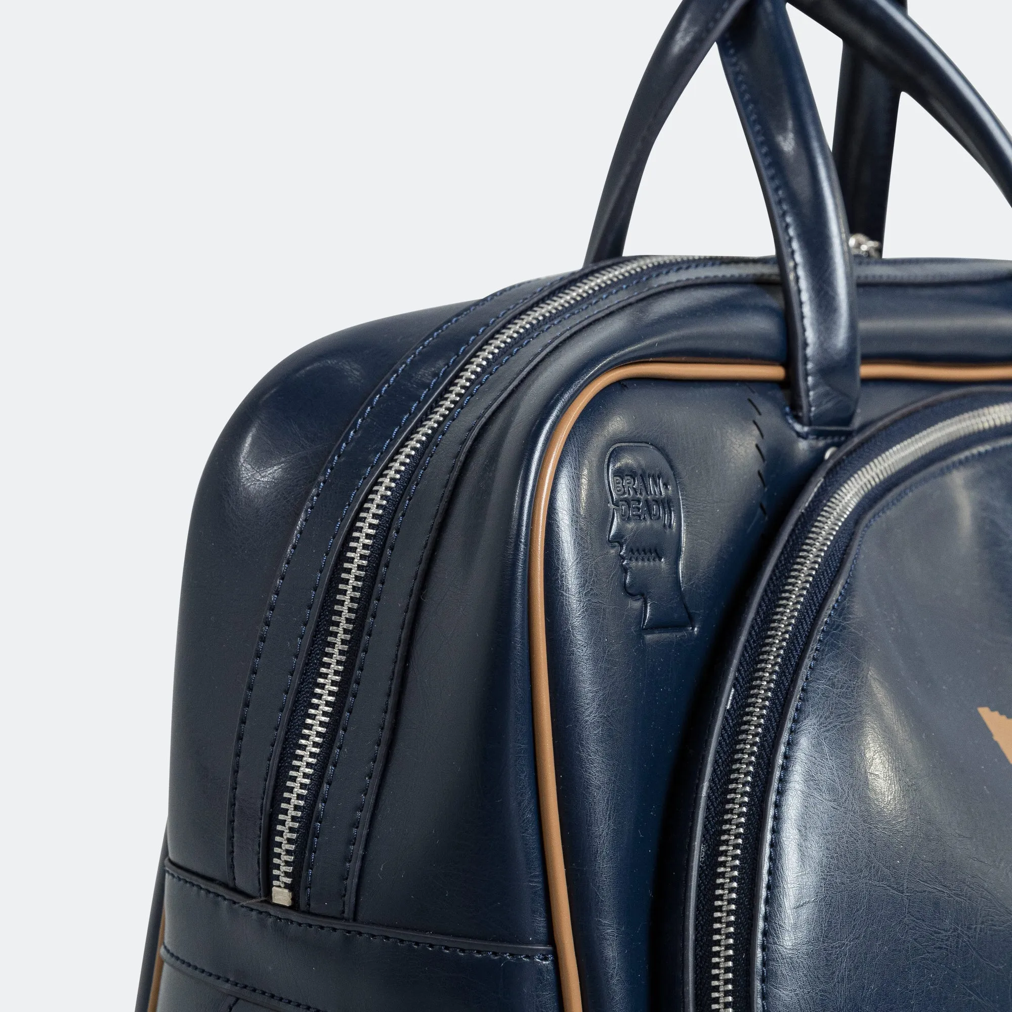 Tennis Airliner Bag x Brain Dead - Collegiate Navy/Brown Desert