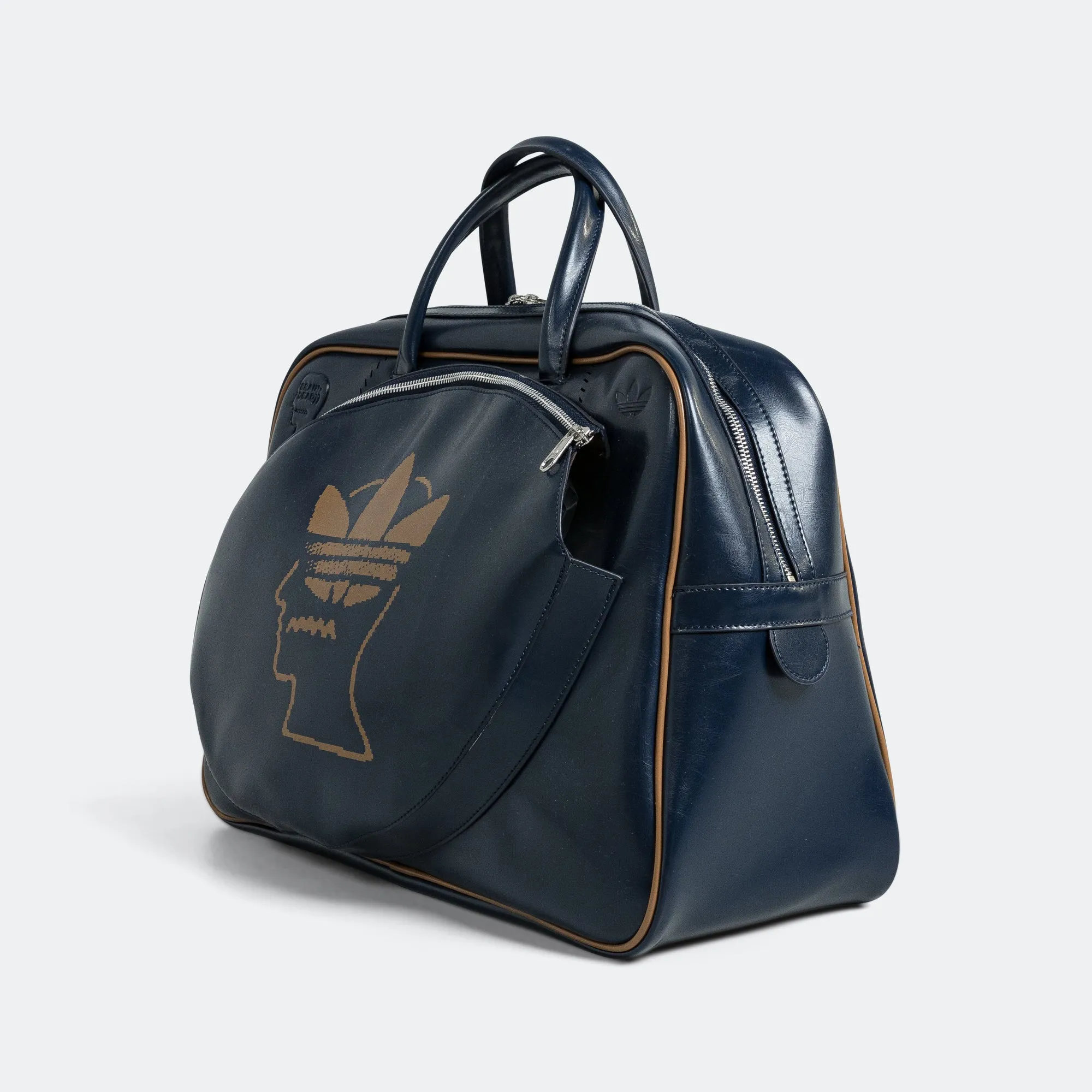 Tennis Airliner Bag x Brain Dead - Collegiate Navy/Brown Desert