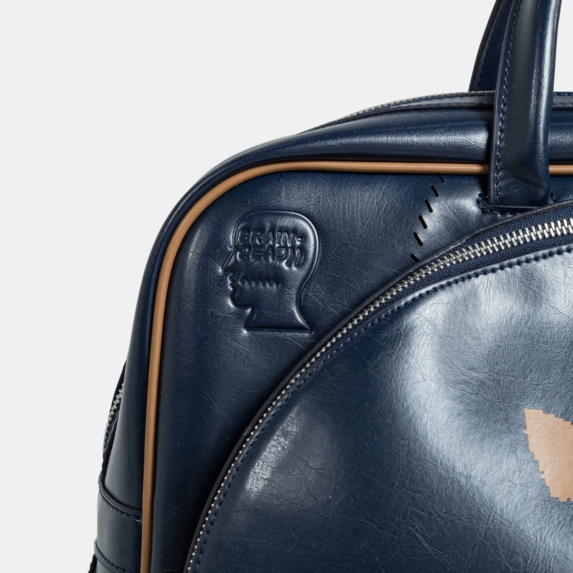 Tennis Airliner Bag x Brain Dead - Collegiate Navy/Brown Desert