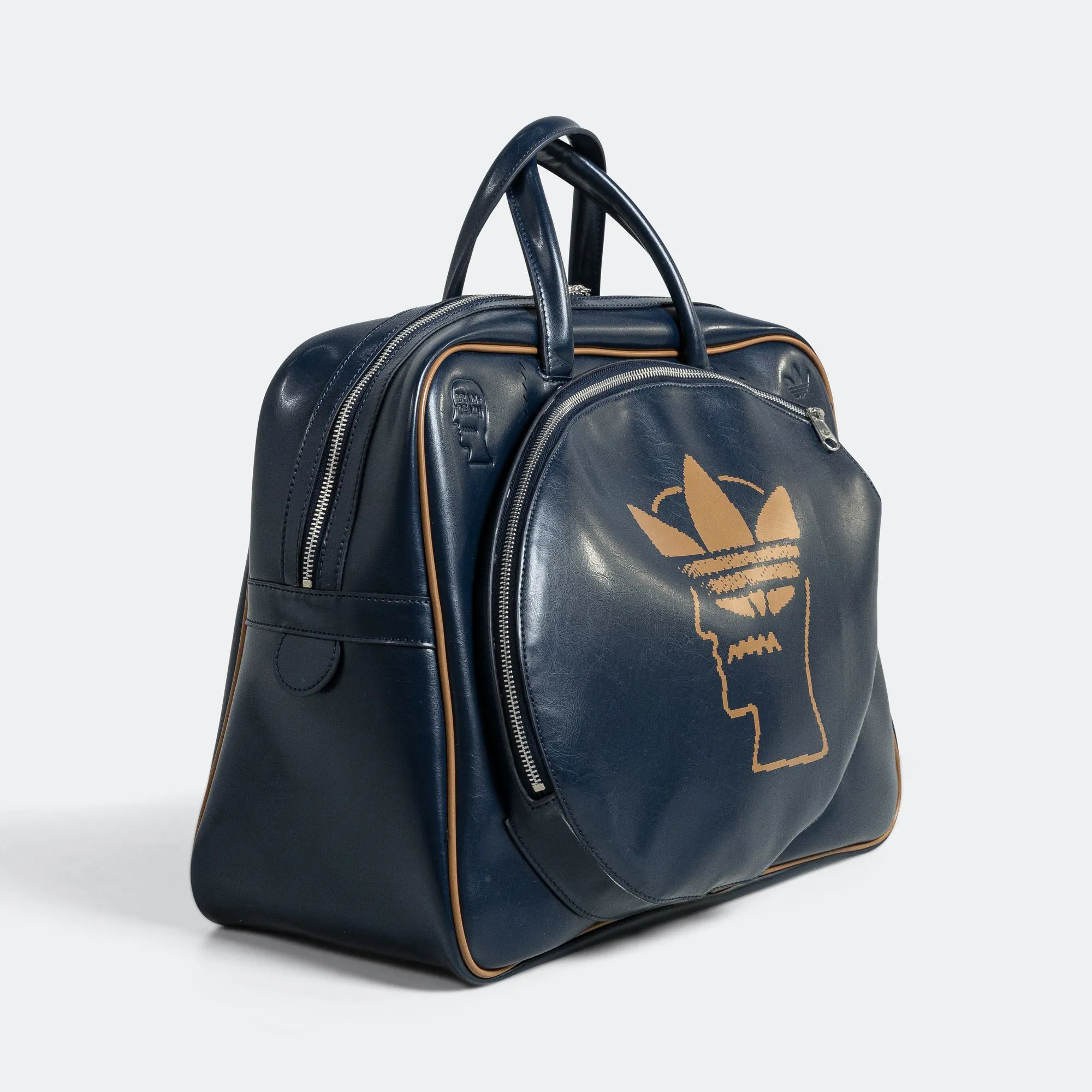 Tennis Airliner Bag x Brain Dead - Collegiate Navy/Brown Desert