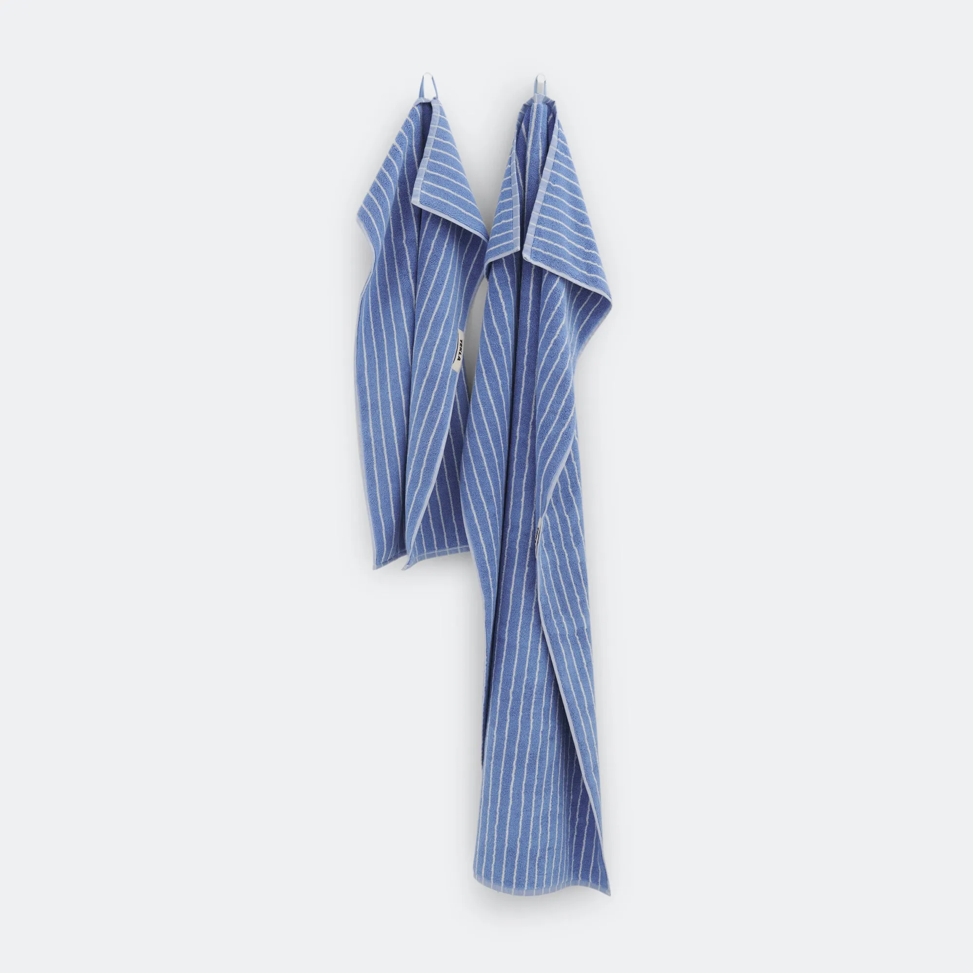 Terry Towel - Clear Blue Stripes