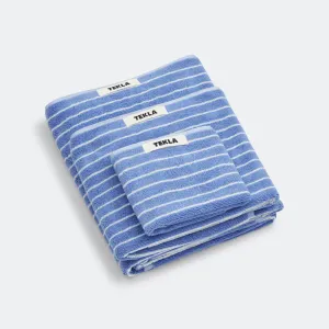Terry Towel - Clear Blue Stripes