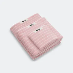 Terry Towel - Shaded Pink Stripes