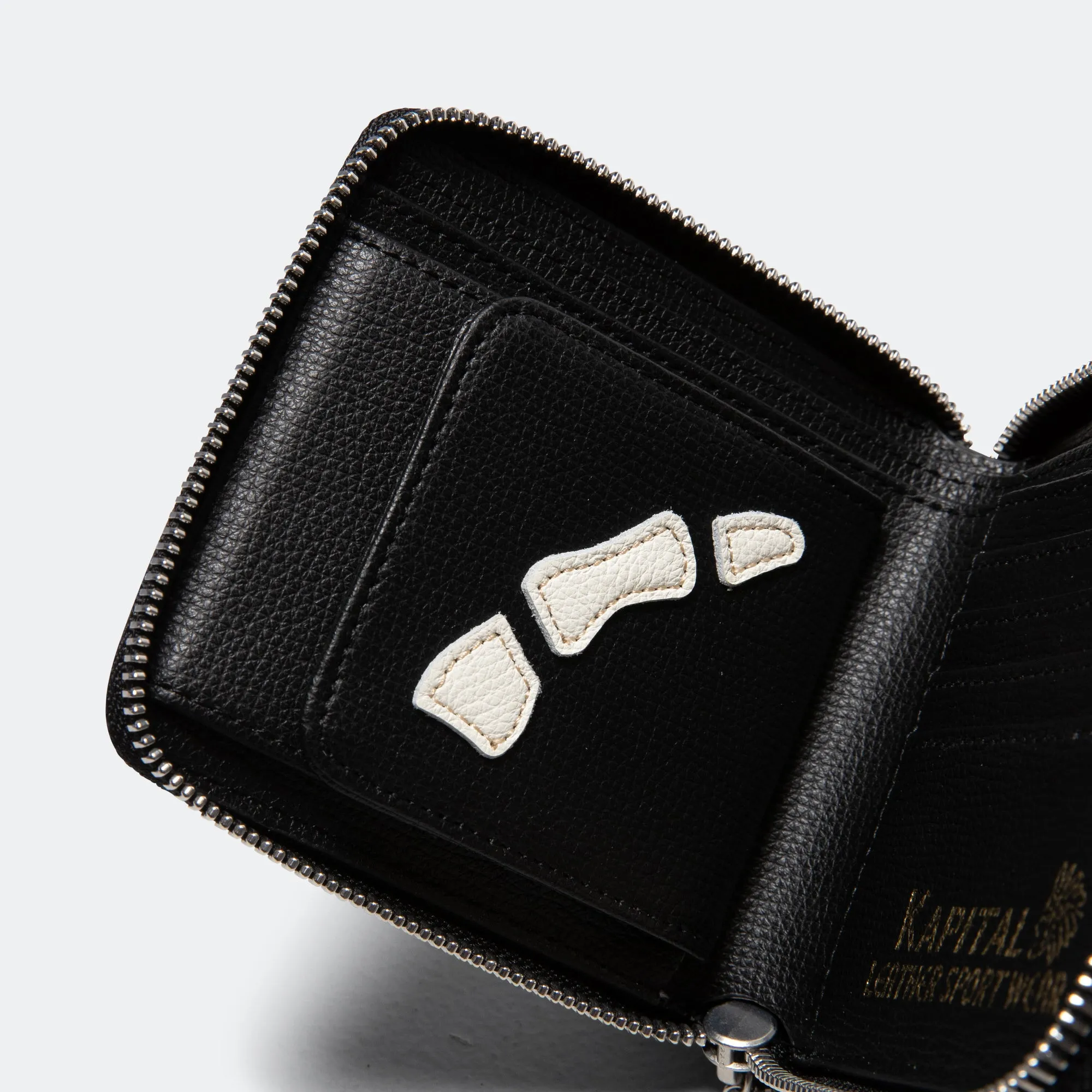 THUMB-UP BONE BAND ZIP Wallet - Black