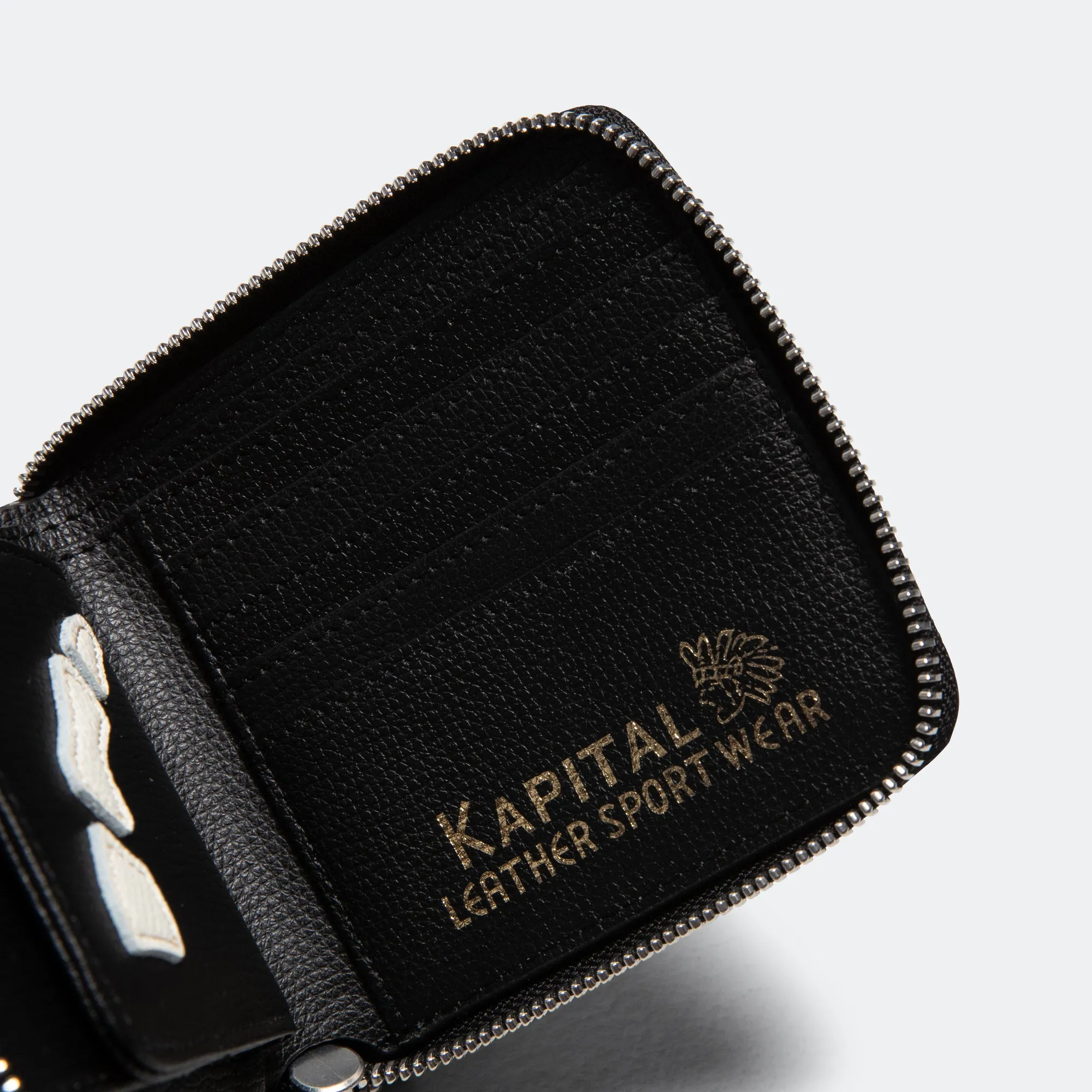 THUMB-UP BONE BAND ZIP Wallet - Black
