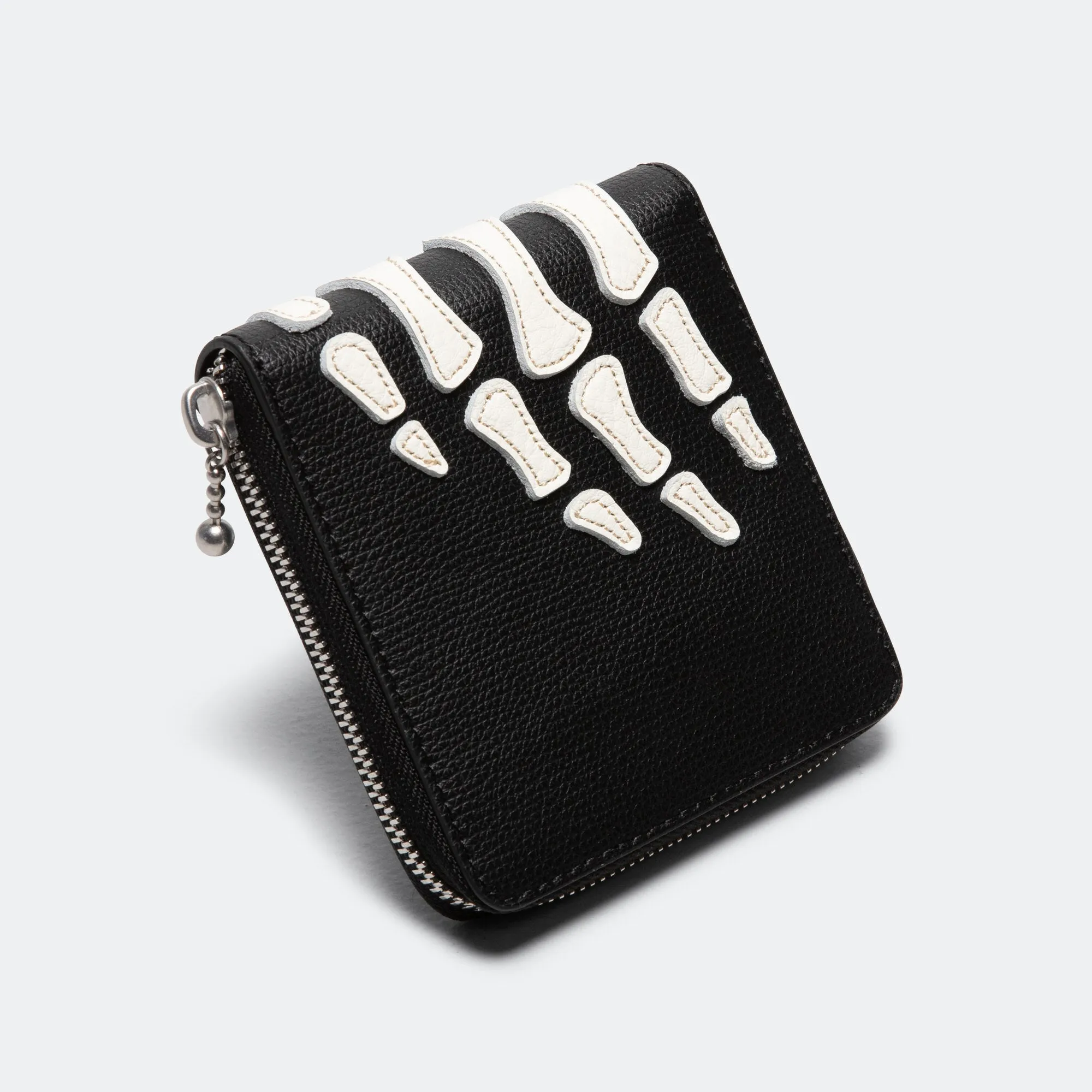 THUMB-UP BONE BAND ZIP Wallet - Black