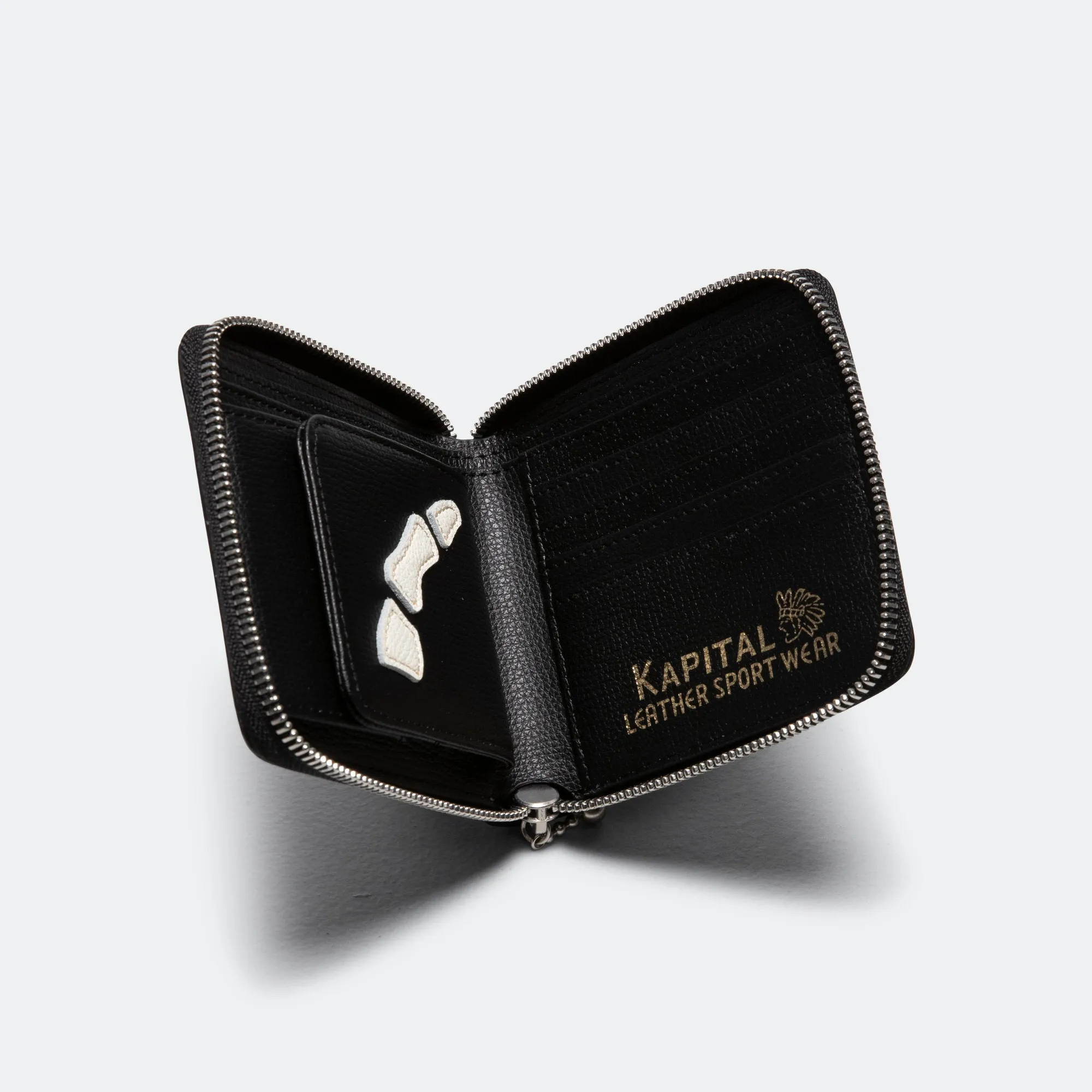 THUMB-UP BONE BAND ZIP Wallet - Black