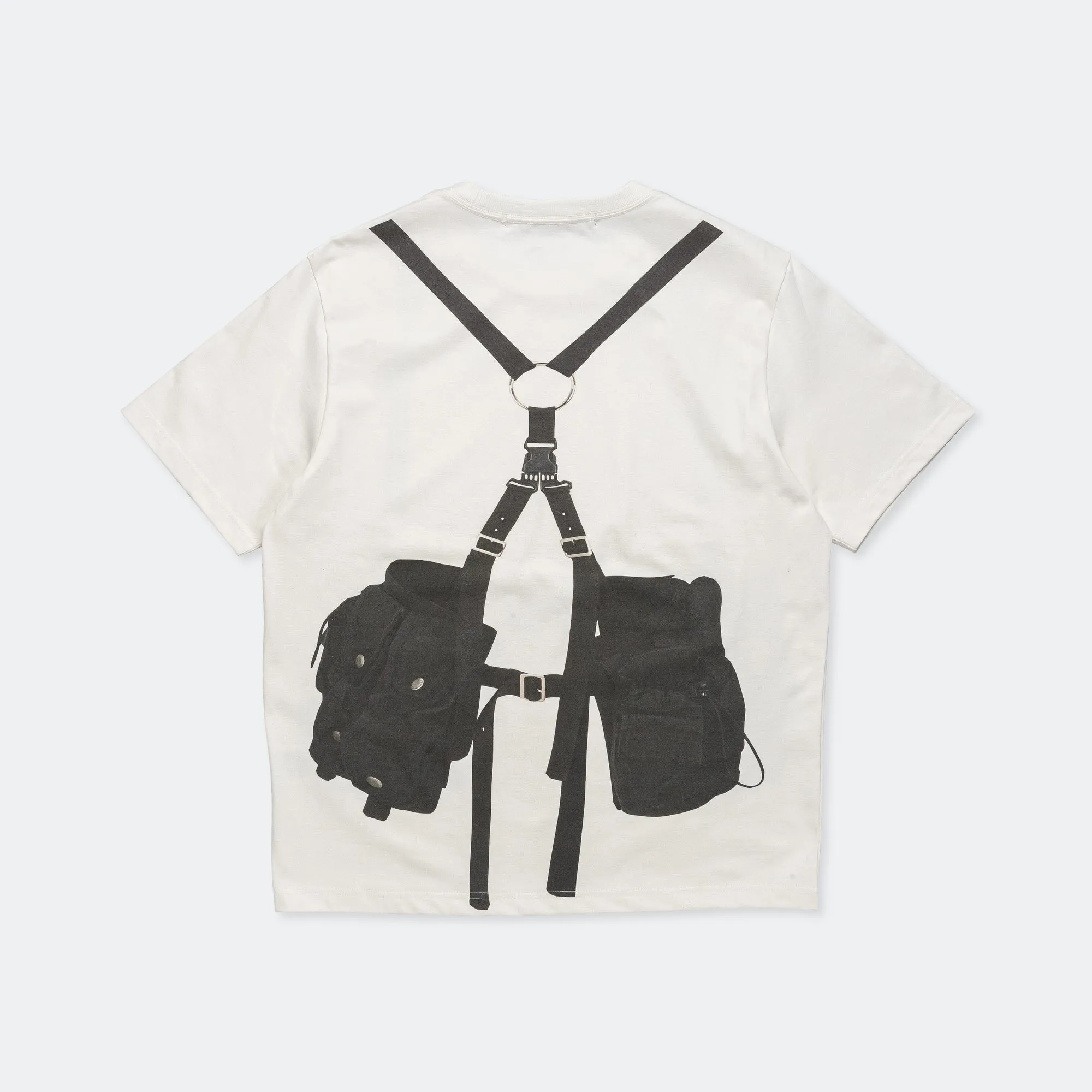Utility Vest Trompe L'oeil T-Shirt - White