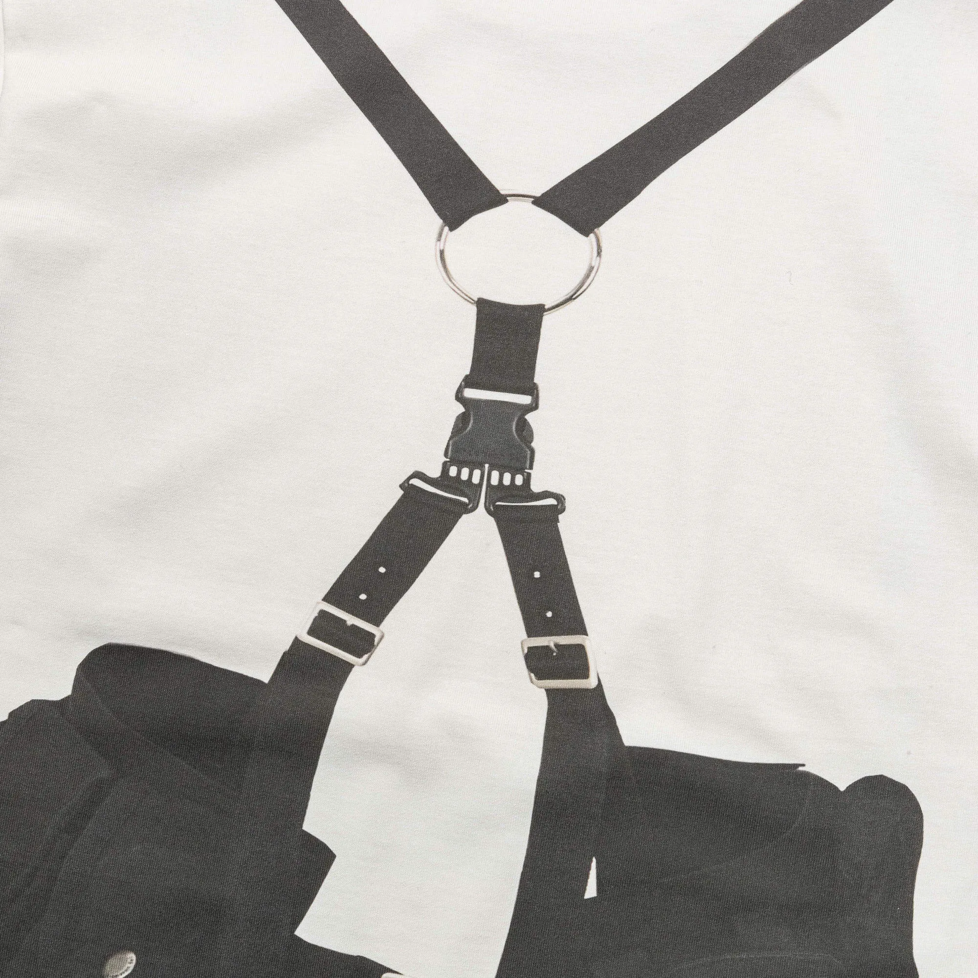 Utility Vest Trompe L'oeil T-Shirt - White